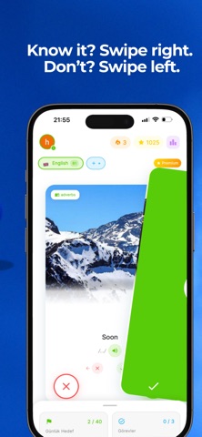 Swipey: Learn Vocabulary iPhone screenshot