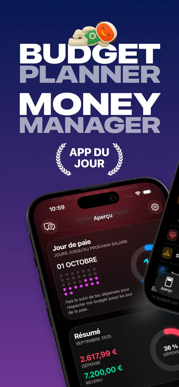 Screenshot #1 pour MoneyCoach Budget & Comptes