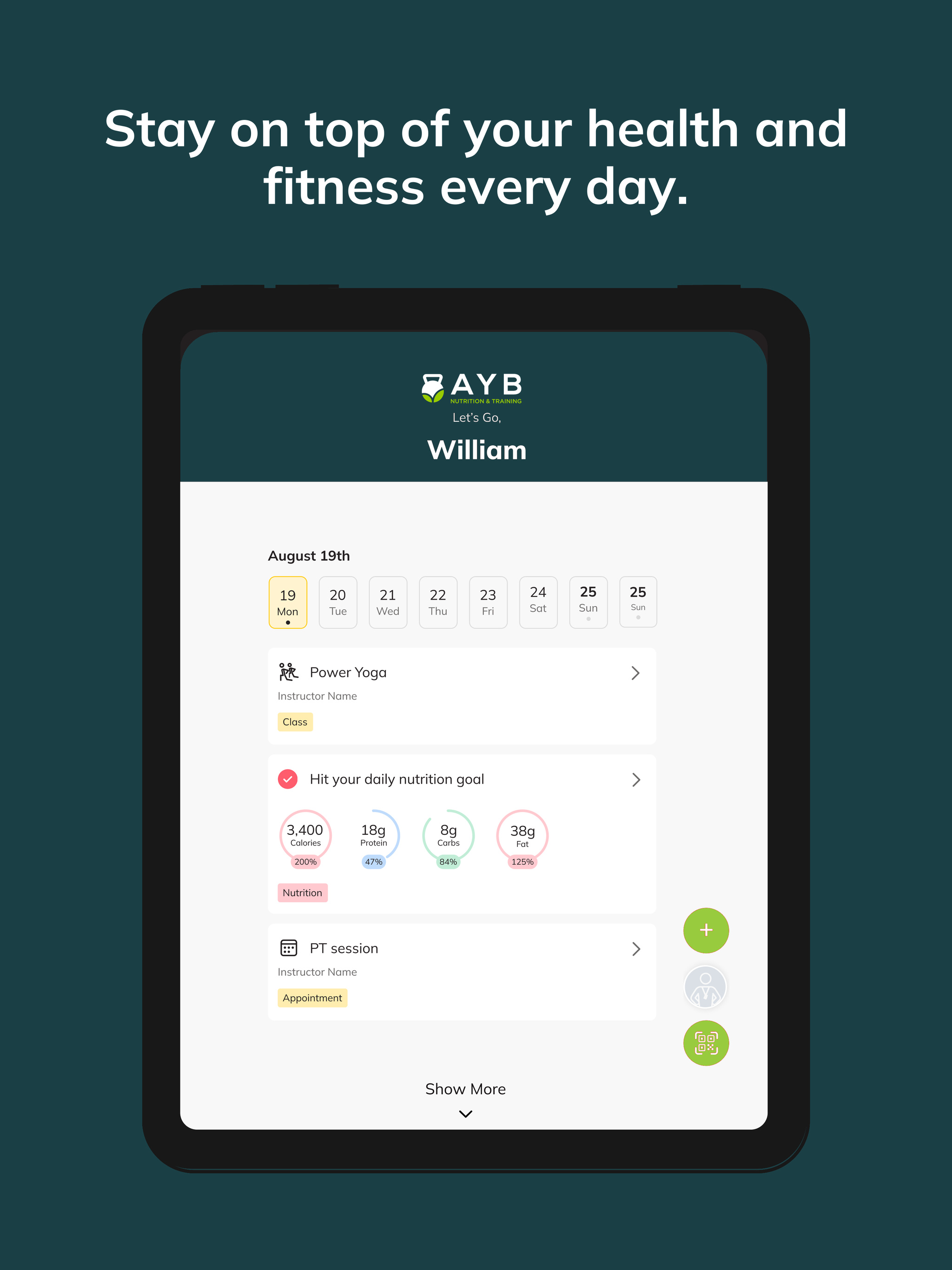 AYB Nutrition and Training