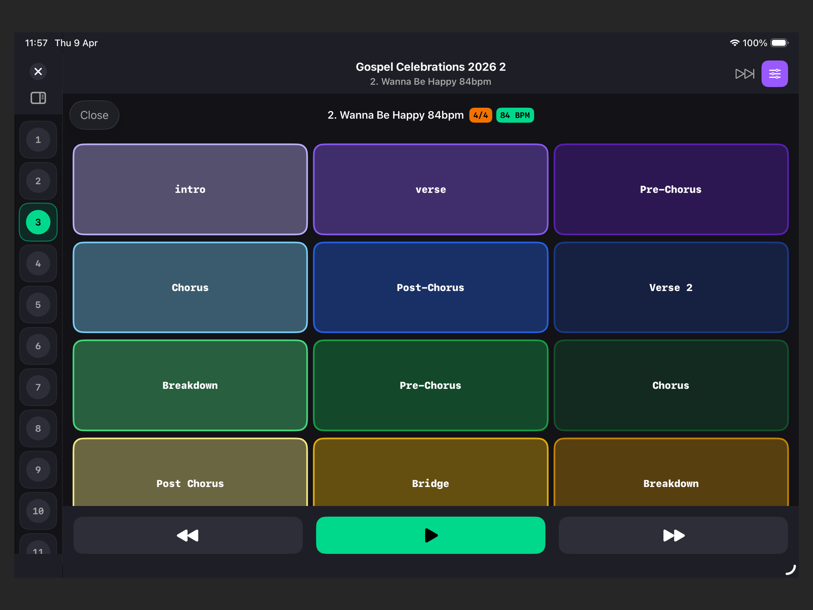 Setlist MIDI screenshot 13
