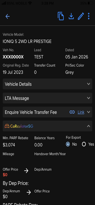 CaRculatorSG Screenshot 3 of 4