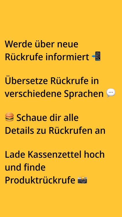 Food Recall - Produktrückrufe