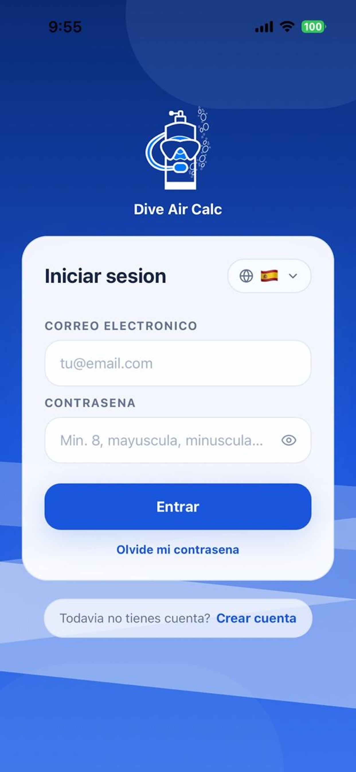 Dive Air Calc screenshot 4