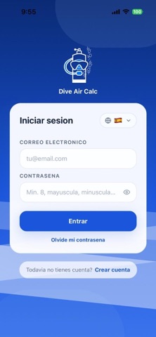 Dive Air Calc screenshot