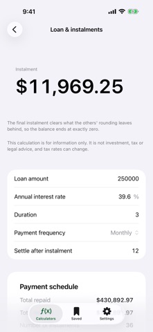 Compound Interest, FIRE, Loan Screenshot 2 of 7