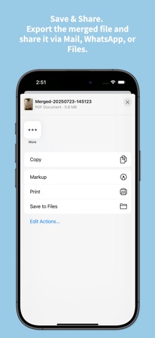 Merge PDF Files - PDF merger screenshot