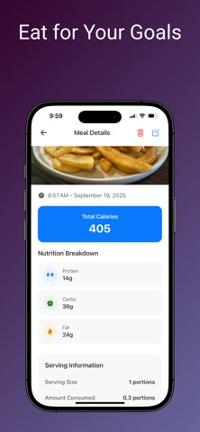 LogEasy: AI Calorie Scanner iPhone screenshot