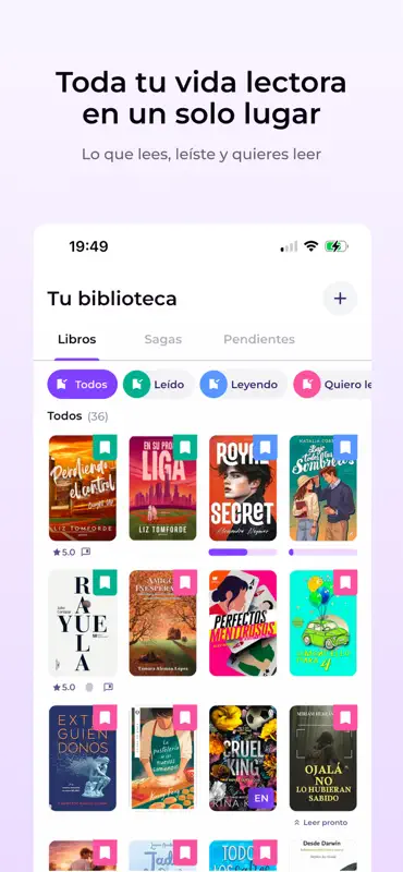 Muvel: registro de lecturas screenshot 2 of 6