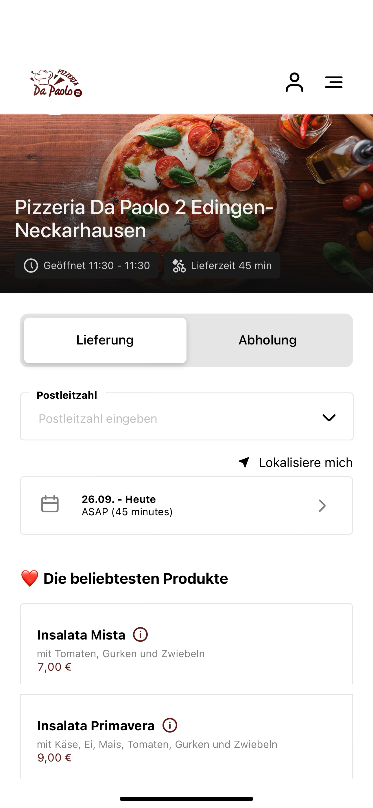 Pizzeria Da Paolo 2 Edingen