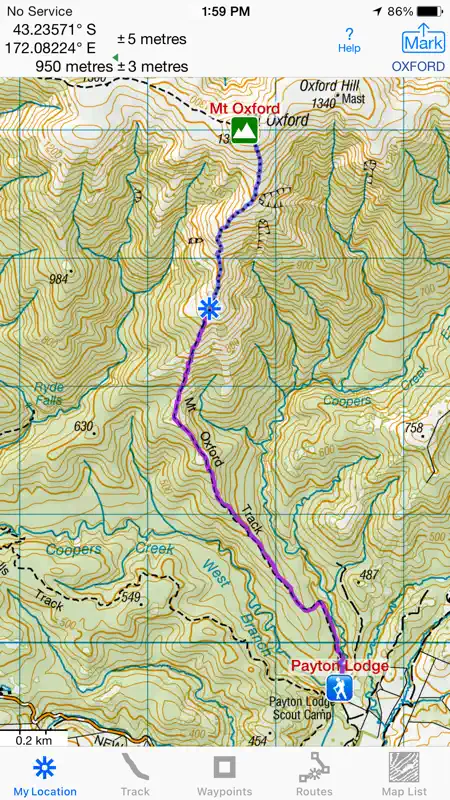 iHikeGPS NZ : LINZ Topo Maps screenshot 6 of 9