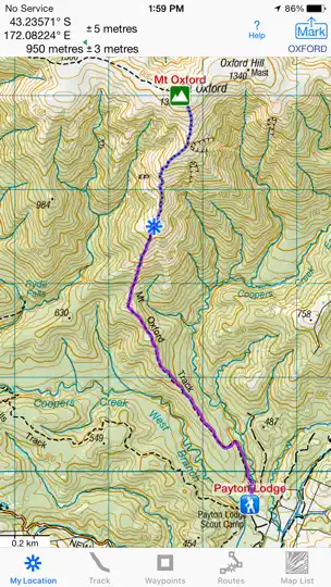 IHikeGPS NZ : LINZ Topo Maps iPhone Screenshot 6