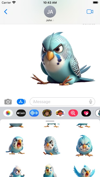 Angry Budgie Stickers screenshot-4