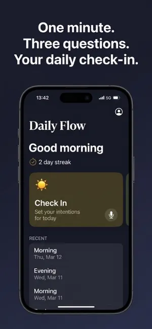 Daily Flow - Coaching Journal screenshot 1