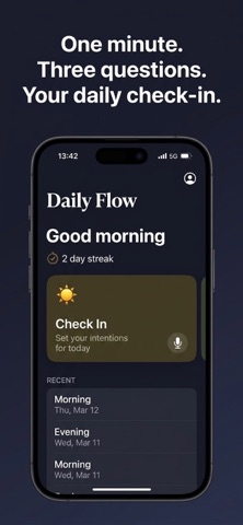 Daily Flow - Coaching Journal Screenshot 1 of 6