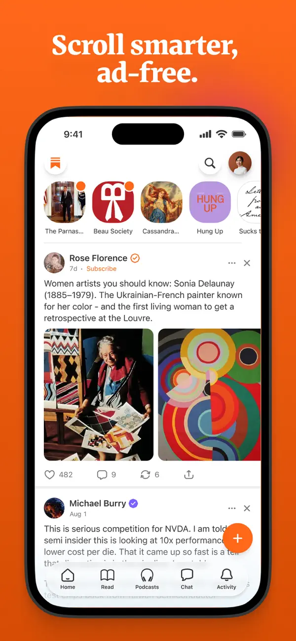 Substack App Store screenshot 2