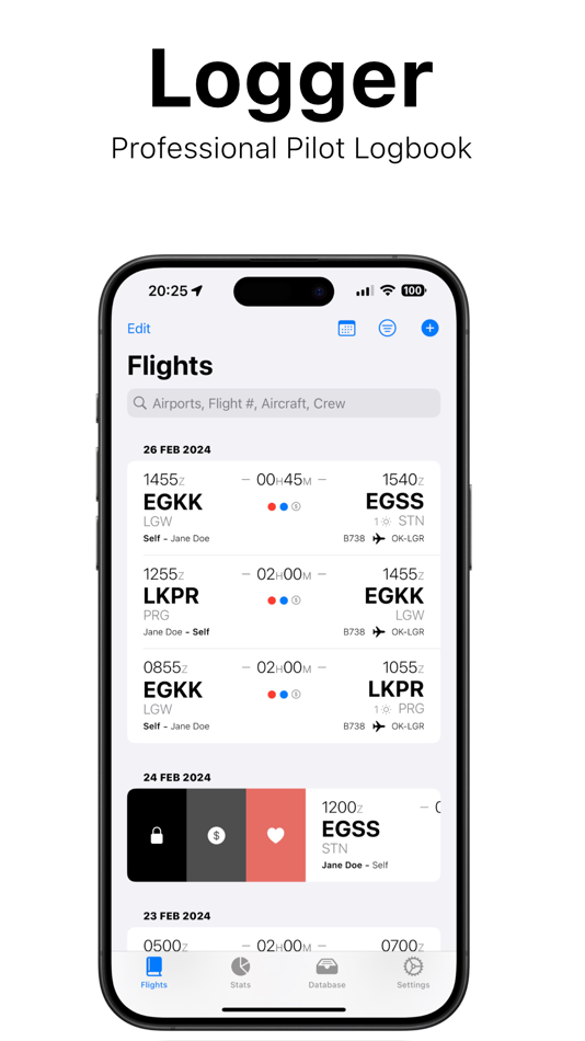 Logger - Pilot Logbook - 1.3.6 - (iOS)