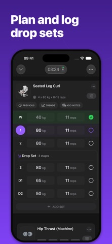 Steady: Gym Log & Planner screenshot