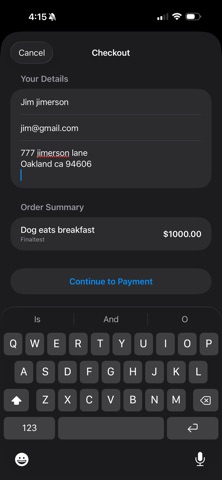 App screenshot