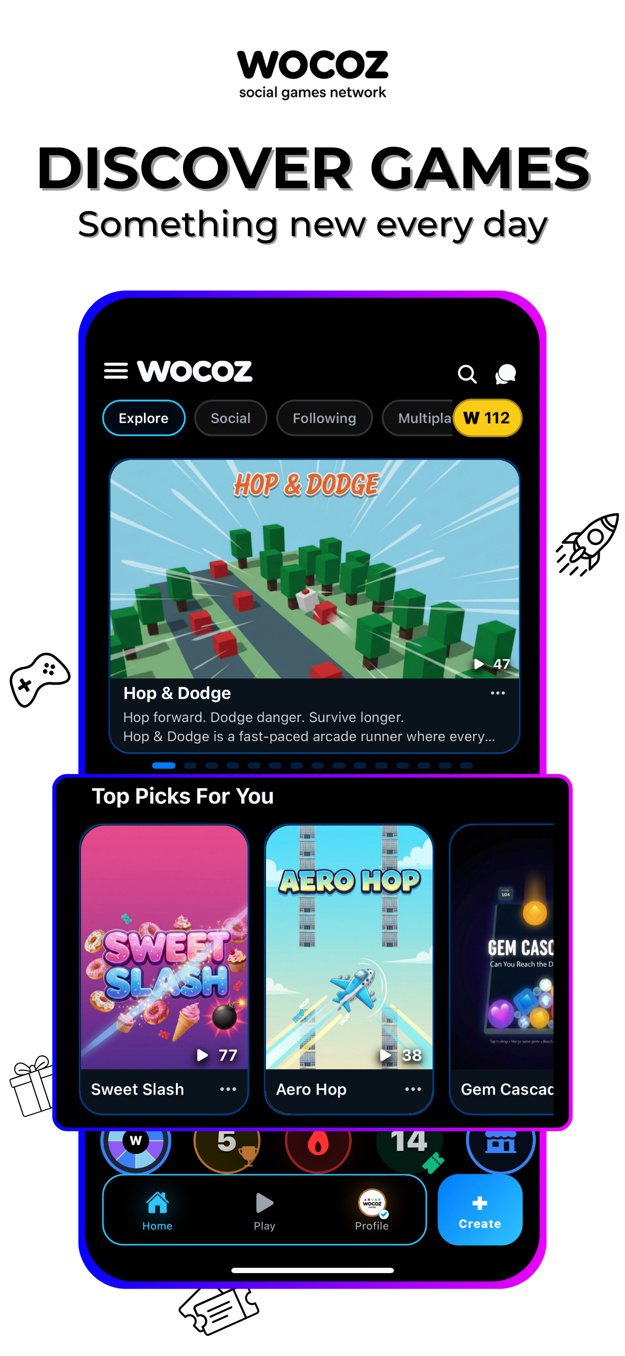 WOCOZ: Social Games Network