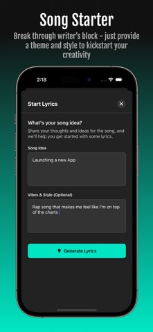 Lyricave screenshot