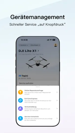 Screenshot von DJI Store auf dem iPhone 2