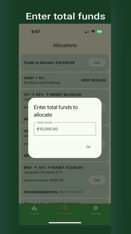 Allocator Portfolio Rebalancer screenshot-3