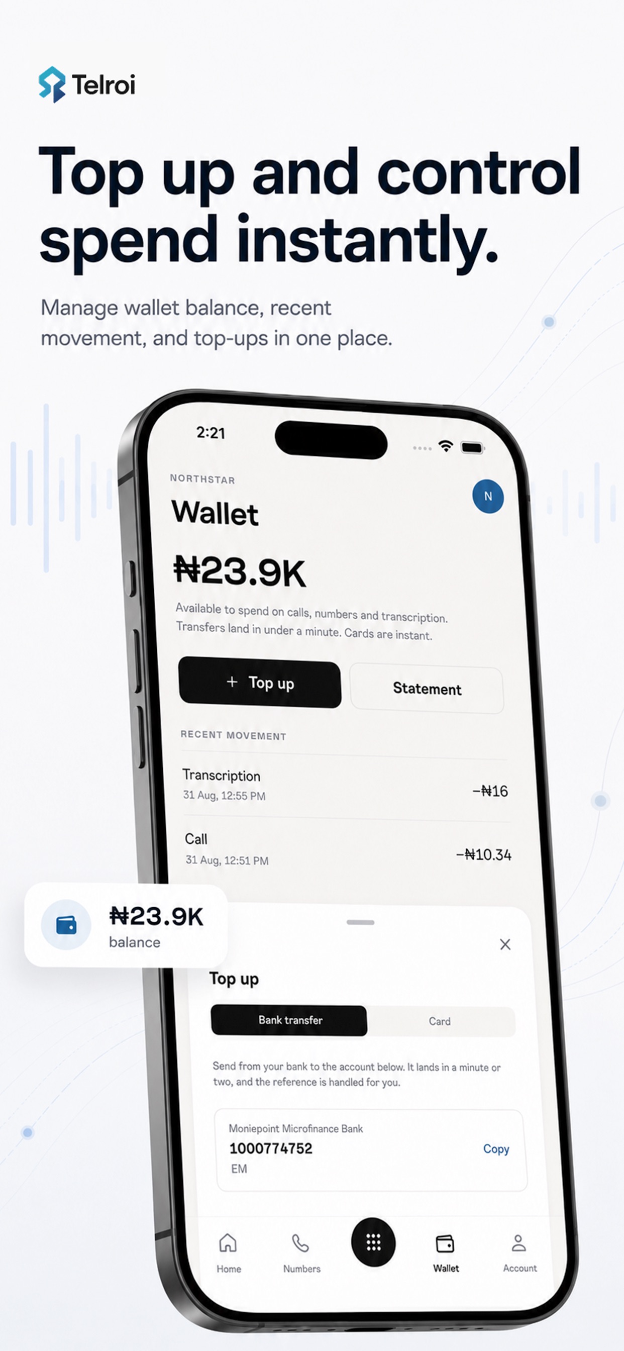 Screenshot 4 of Telroi: AI Numbers & Calls