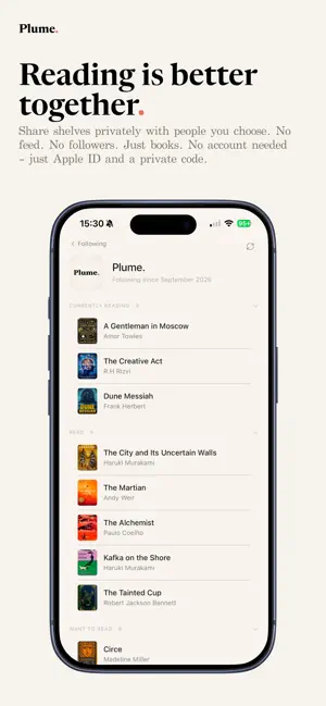 Plume.: Book & Reading Tracker screenshot 4