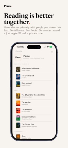 Plume.: Book & Reading Tracker screenshot