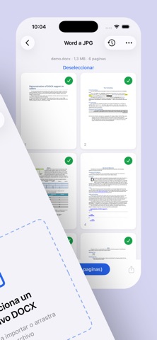 Word to JPG: DOCX Converter iPhone screenshot