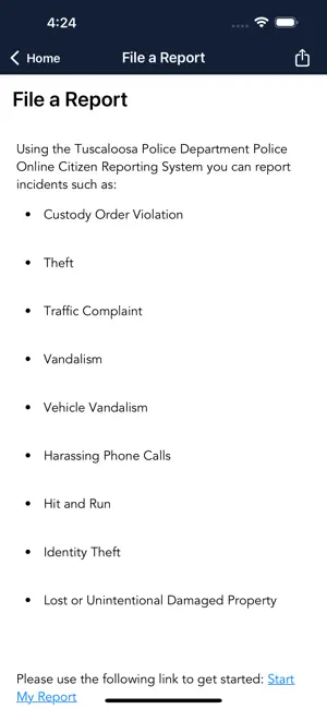Tuscaloosa Police Department screenshot 3