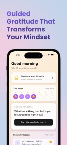 Gratitude Journal: Prompts iPhone screenshot
