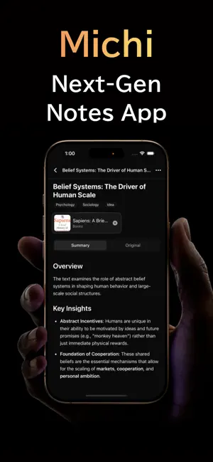 michi - Next Gen Notes App screenshot 1