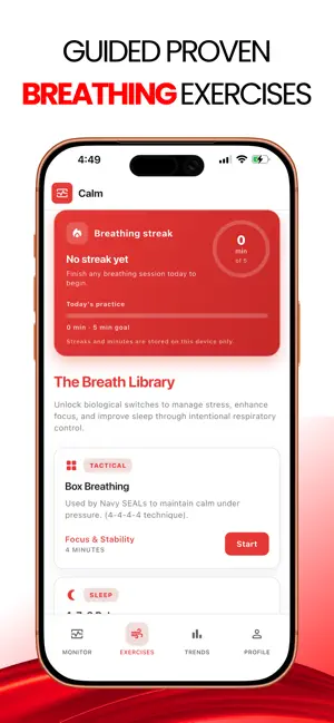 Calm - Heart Rate & Breathing screenshot 2