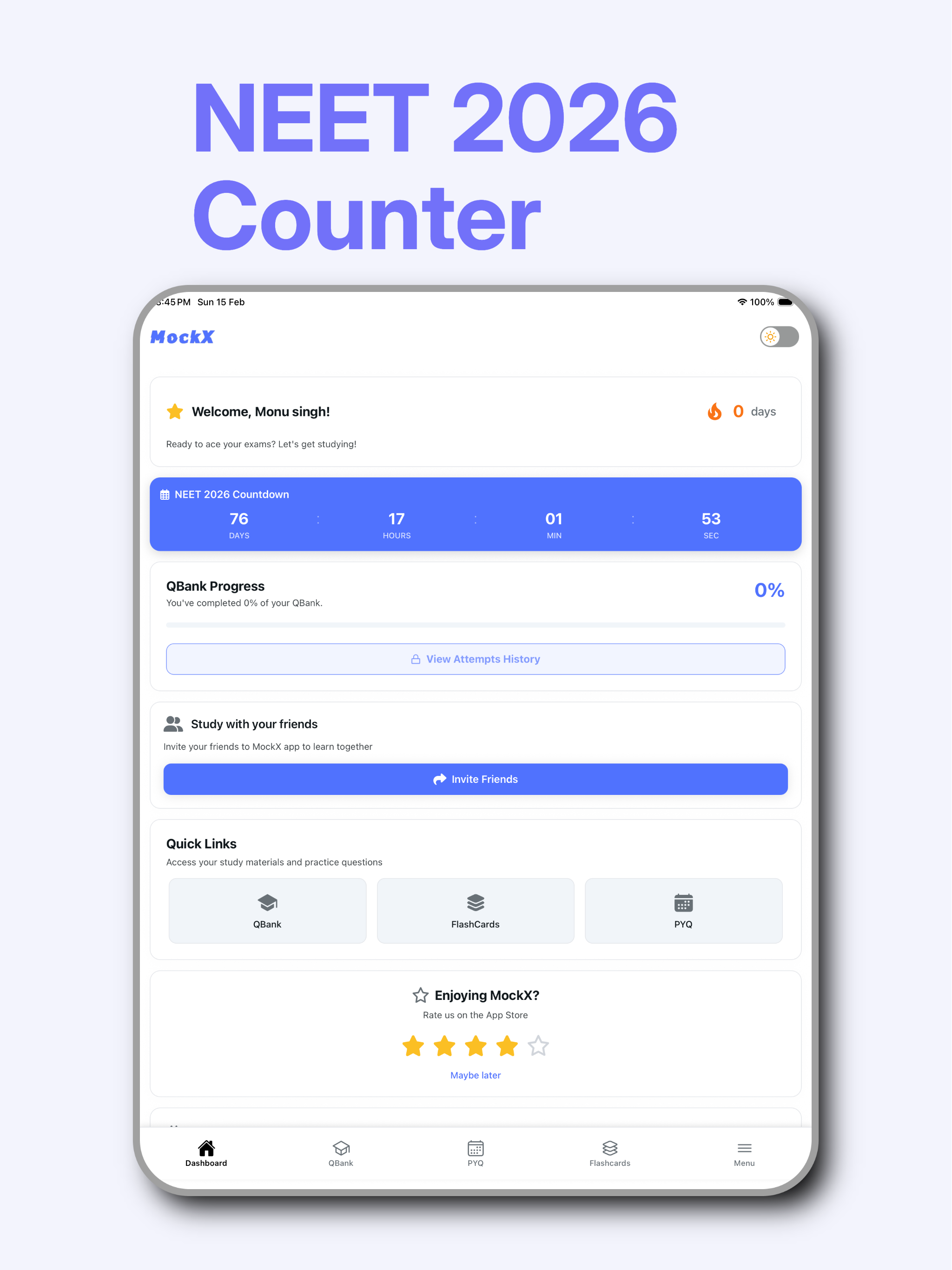 MockX NEET-2026 Exam Prep APP screenshot 7