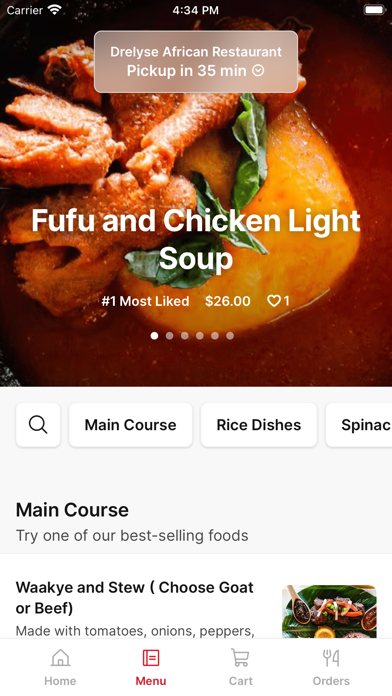 Drelyse African iPhone screenshot 2 - Food & Drink app