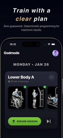 Godmode: AI Workout Planner screenshot