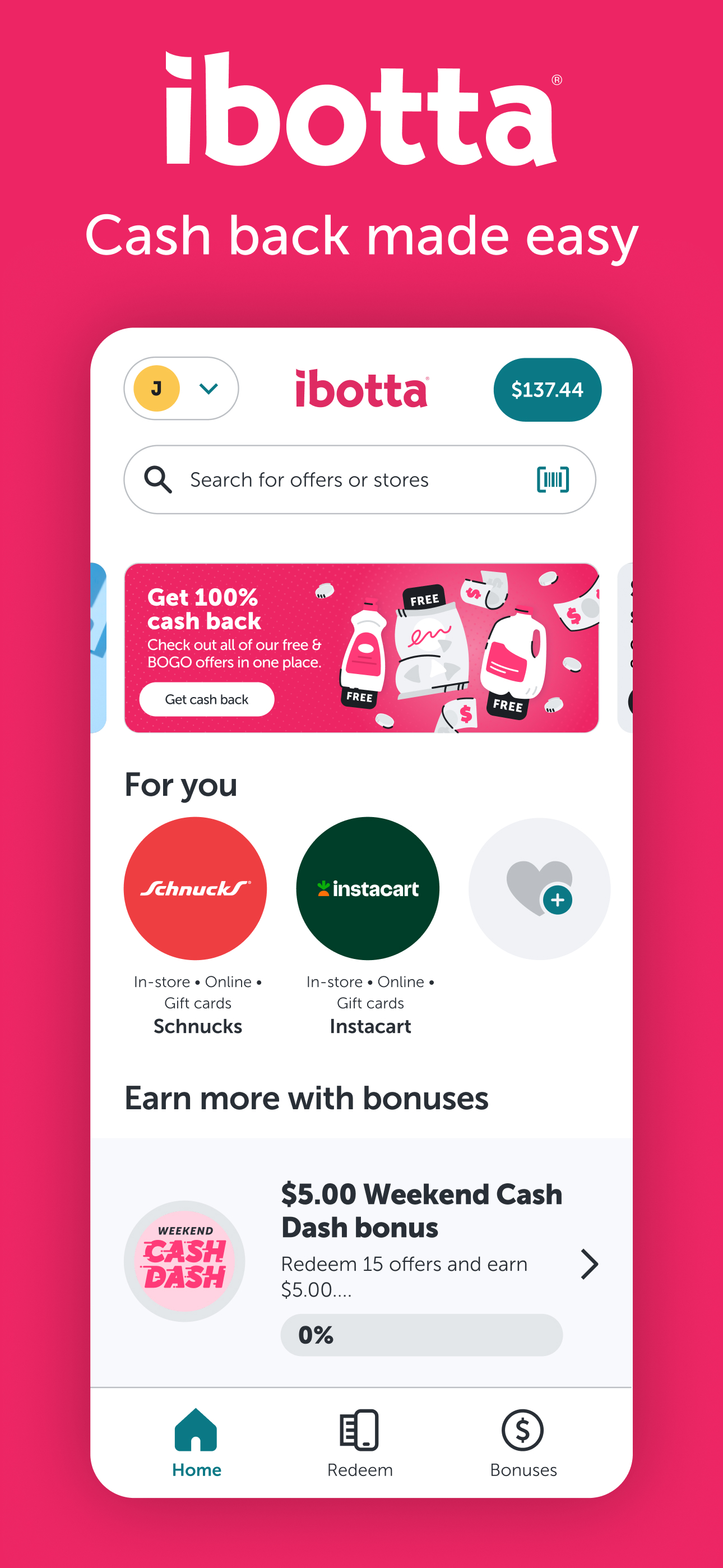 Ibotta: Save & Earn Cash Back