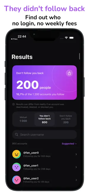 CaughtU: Unfollow Tracker screenshot 3