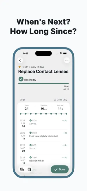 Chorebook - Reminders & Logs screenshot 2