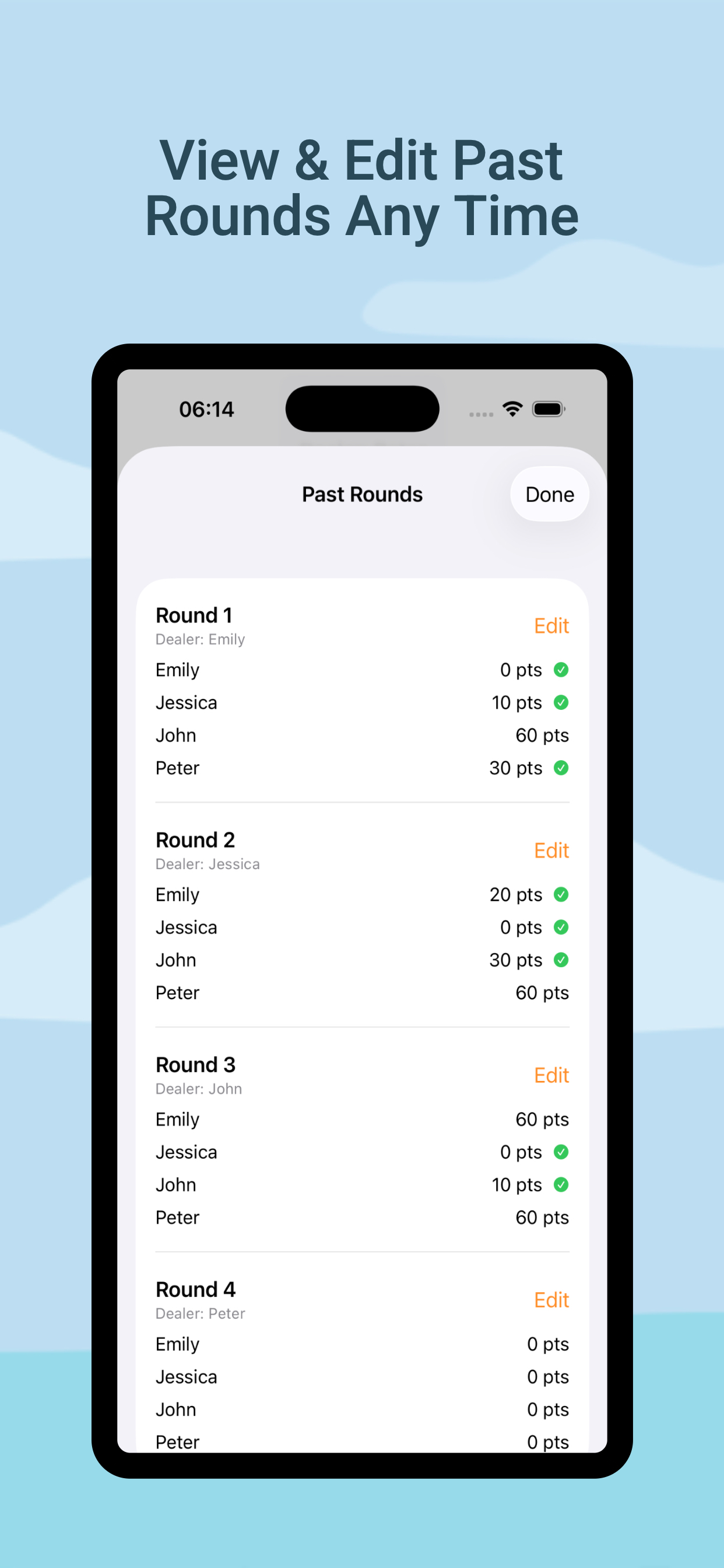 Phase 10 Scorer screenshot 3