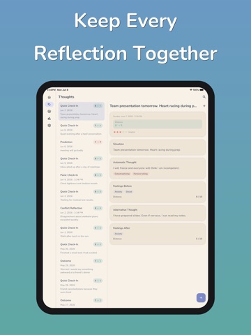 Thought Tracker CBT iPad screenshot