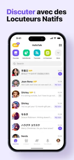 Capture d'écran de HelloTalk: Apprendre La Langue sur iPhone 2