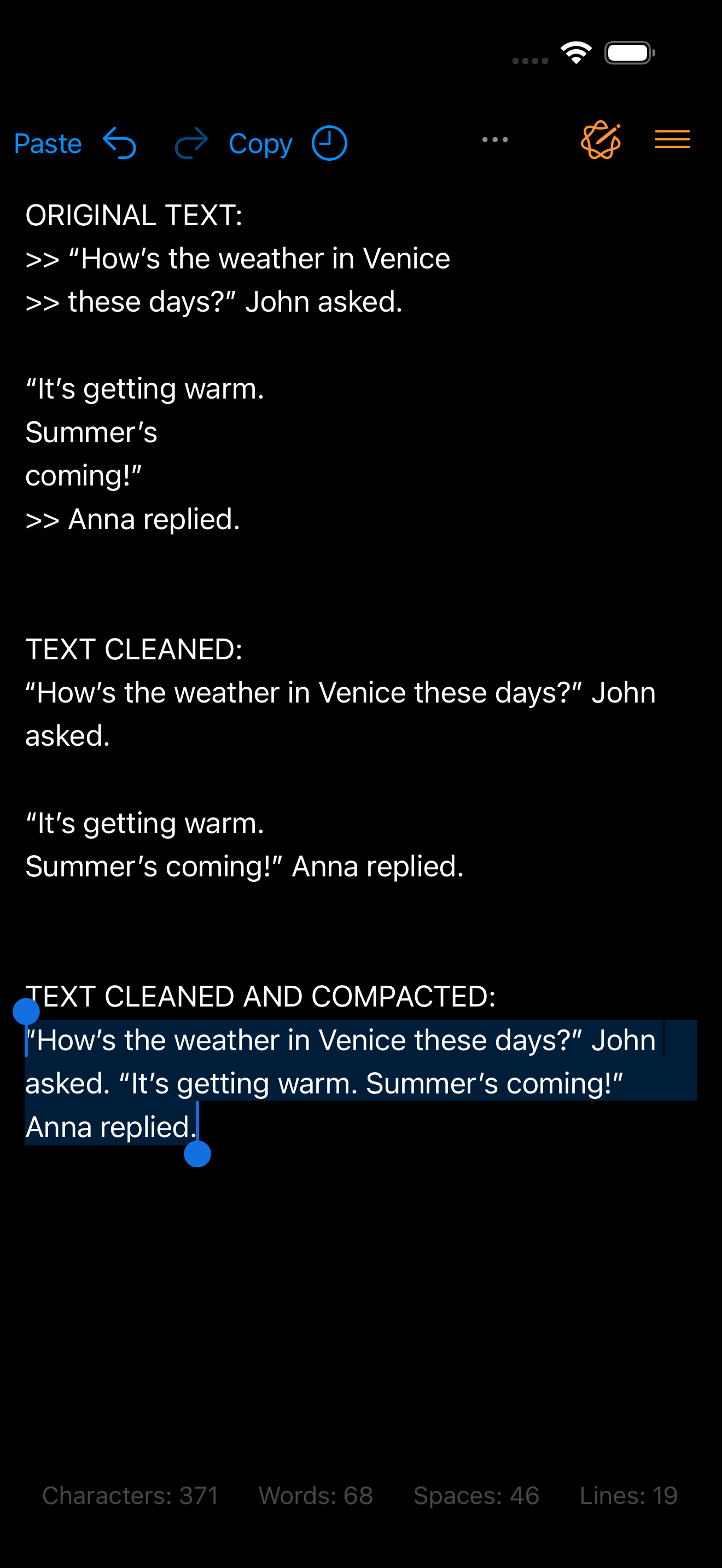 Clean Text