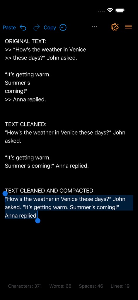 Clean Text - Productivity App | MWM