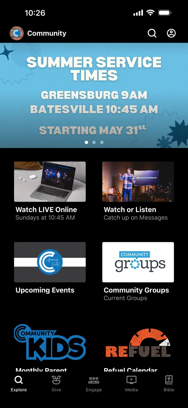 Screenshot #1 pour Community Church - IN