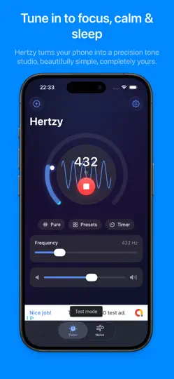 Screenshot von Hertzy auf dem iPhone 1