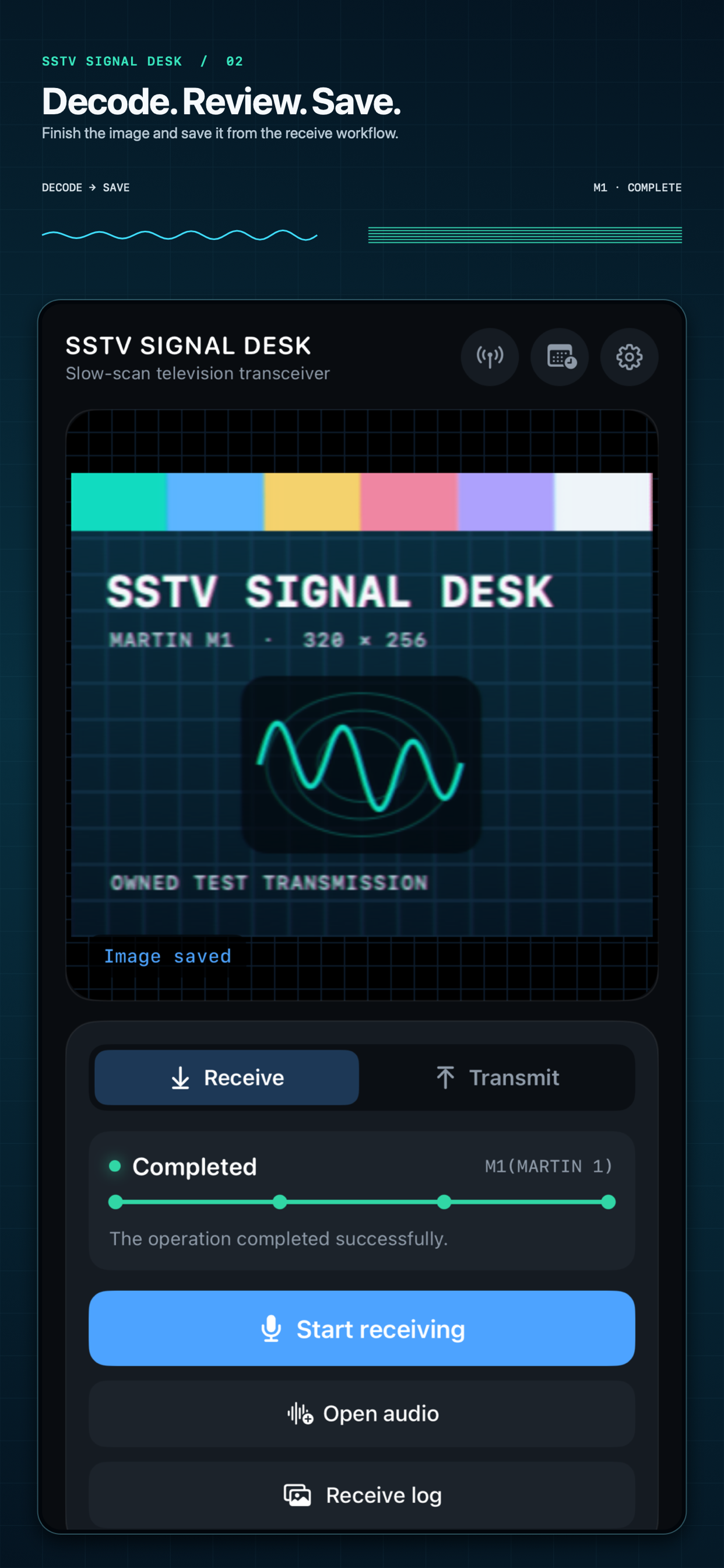 SSTV Signal Desk screenshot 2