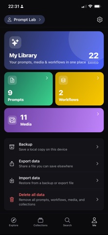 Prompt Lab 21 screenshot