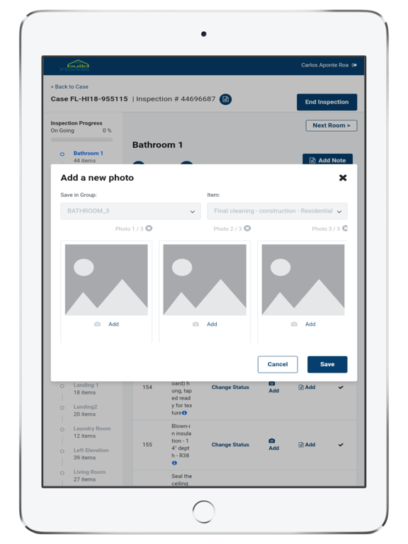 Rebuild Florida Inspections iPad screenshot